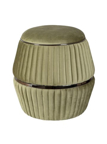 Kayoom Hocker Doric 225 in grün - graphit