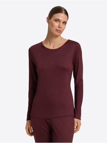 Hanro Longsleeve Grand Central in vivid brown