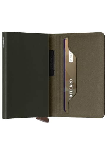 Secrid Liba Bandwallet - Geldbörse 6cc 10.2 cm RFID in green-orange