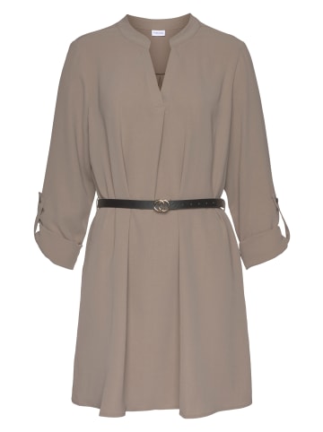 LASCANA Longbluse in taupe