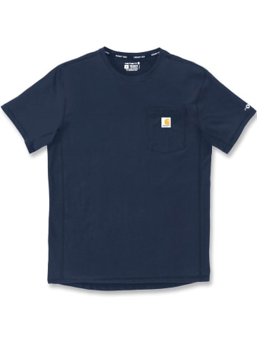 CARHARTT  T-Shirt "Force Pocket S/S 106652" in Blau