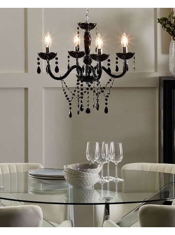 Beliani Pendelleuchten KALANG in Schwarz - (W) 50 x (H) 135 x (L) 50 cm