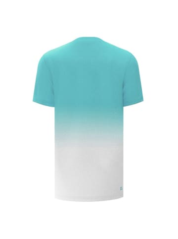 BIDI BADU Crew Tee - black in Aqua/Weiß