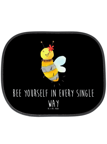 Mr. & Mrs. Panda kfz sonnenschutz Biene Blume mit Spruch in Schwarz