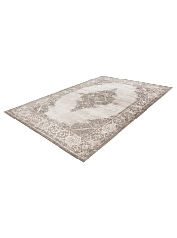 Vivorum Wohnzimmer Teppich – Kurzflorteppich Catcher 425 120 x 170 cm in silber - beige