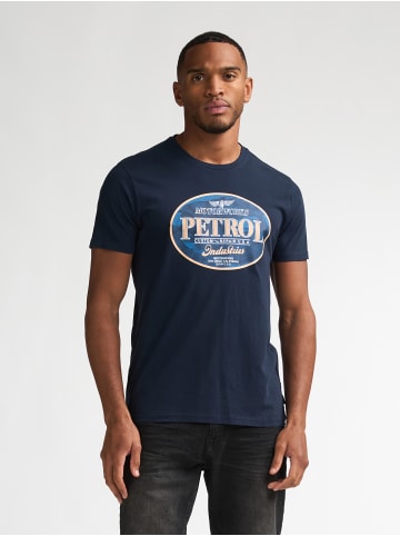 Petrol Industries Bedrucktes Jersey T-Shirt Estrella in Blau