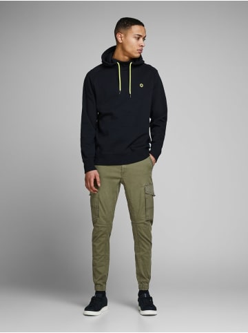 Jack & Jones Hose Cargo Jogger Pants PAUL FLAKE AKM 542 Twill Gummibund in Olive