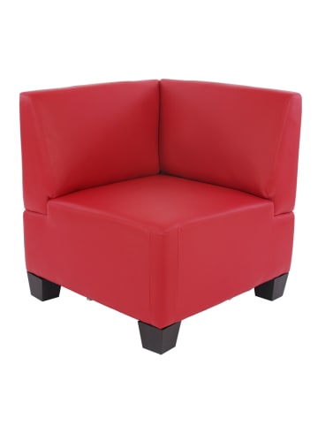 MCW Modular 4-Sitzer Sofa Moncalieri, Rot, hohe Armlehnen
