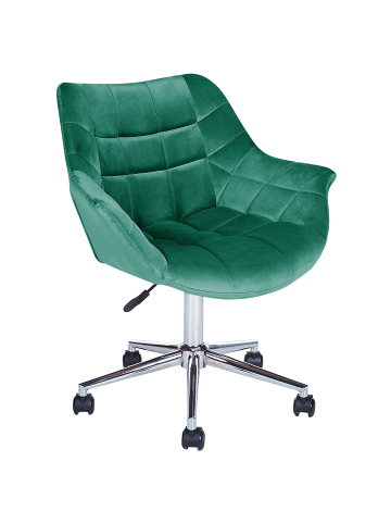 Beliani Bürostuhl LABELLE in Grün - (W) 54 x (H) 81 x (L) 54 cm