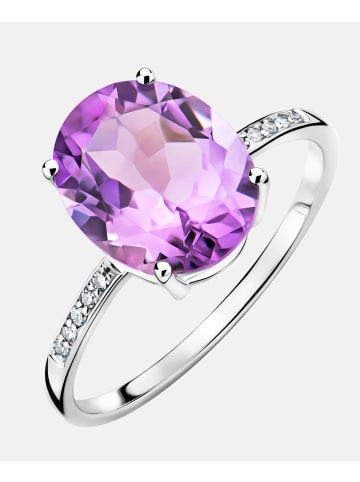 Diamant L'éternel Ring aus 585 Weißgold mit 2.32 Karat Diamant mit Amethyst