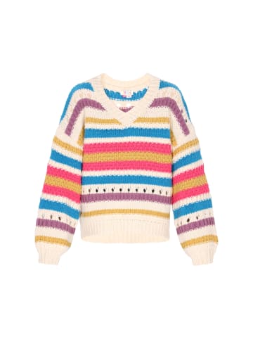 IZIA Women Sweater in offwhite multicolor