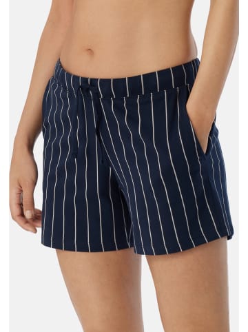 Schiesser Schlafanzug Hose Mix & Relax Cotton in Dunkelblau gestreift