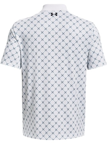Under Armour Polo "Ua Matchplay Printed Polo" in Weiß