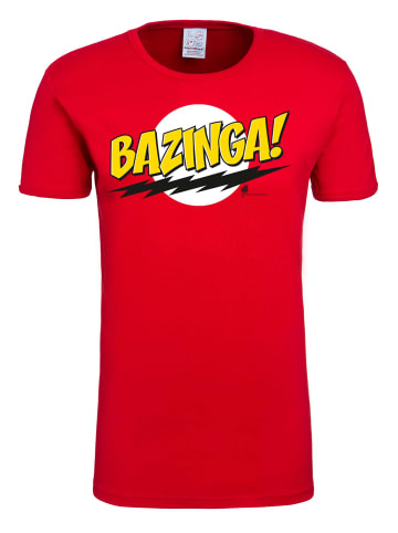 Logoshirt T-Shirt Big Bang Theory | Bazinga in rot