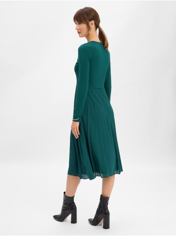 Ambiance Plisseekleid in tanne - 0002