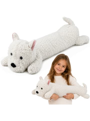 Wisam Großer Plüsch-West Highland Terrier, Kuscheltier, Maskottchen, Weiß