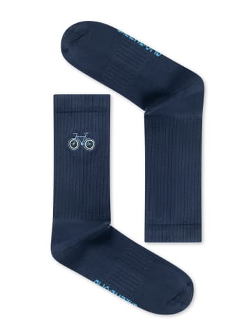 GreenBomb Tennis Socks Bike Loop in Marineblau