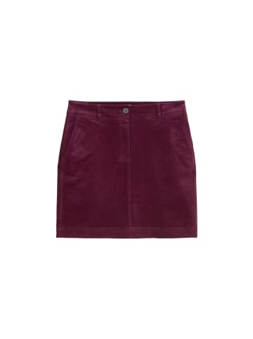 Marc O'Polo Cord-Minirock A-Shape in Aubergine Red