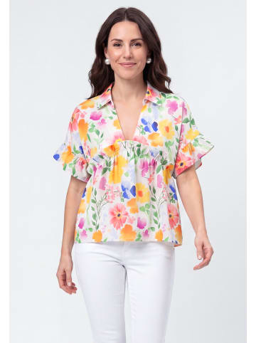usha BLUE LABEL Women Blouse in Multicolor White