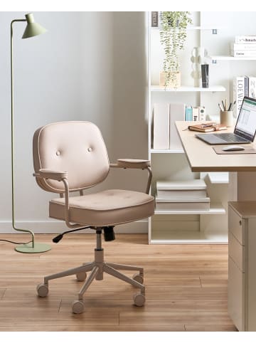 Beliani Bürostuhl PARAMUS in Beige - (W) 60 x (H) 81 x (L) 65 cm