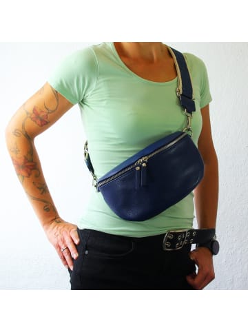Florence Leder Gürteltasche Florence Tasche blau, mehrfarbig ca. 25cm