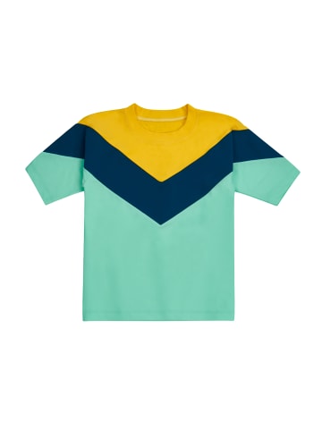 MANITOBER UV Shirt in Coral/Mint/Navy