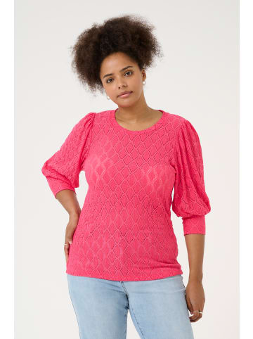 KAFFE curve Langarm-Bluse KCtia in Raspberry