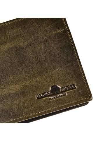 Greenburry Newport Geldbörse RFID Schutz Leder 11 cm british green