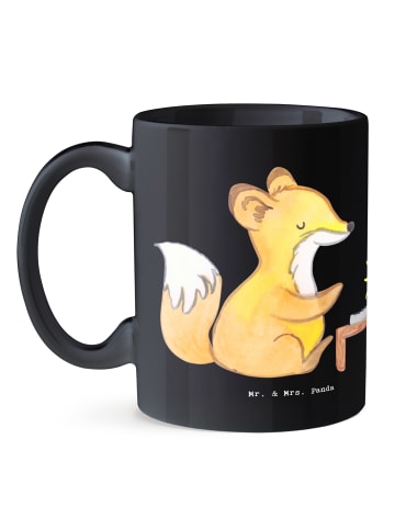 Mr. & Mrs. Panda Trinkbecher Verständnisvoller Softwareentwickle... in Schwarz