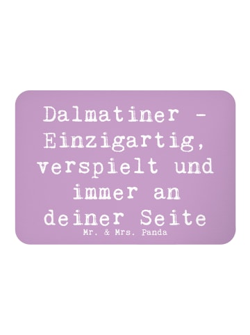 Mr. & Mrs. Panda Magnet Spruch Dalmatiner Freund mit Spruch in Lavendeltraum