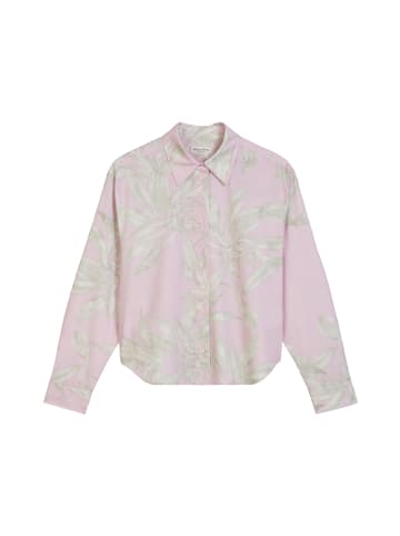 Marc O'Polo Print-Bluse relaxed cropped in Light Pink