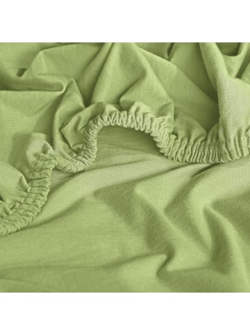 Erwin Müller Single-Jersey Kinder-Spannbettlaken im 2er-Pack Murnau in lindgrün