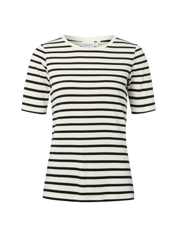 comma T-Shirt in ecru schwarz