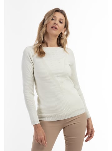 Usha Damen Strick Pullover in Weiss