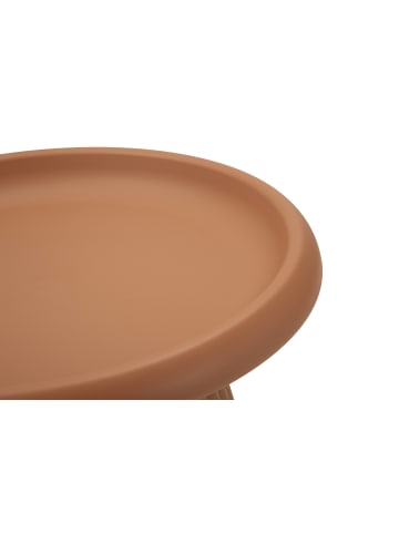 Mauro Ferretti Couchtisch aus ziegelrotem PP, Ø 50x45