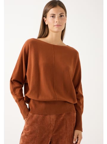 More & More weiter Feinstrickpullover, Fledermausärmel in cinnamon