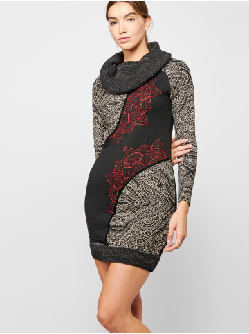 KOROSHI Langärmeliges Kleid in multicolor