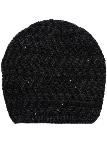 styleBREAKER Strick Beanie Mütze in Schwarz