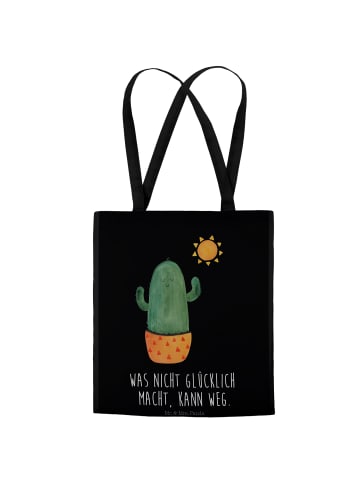 Mr. & Mrs. Panda Shopper Kaktus Sonne mit Spruch in Schwarz