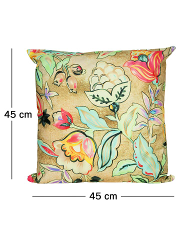 JACK Outdoor Dekokissen Motiv 45x45cm inkl. Füllung Beerenflut Creme