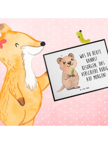 Mr. & Mrs. Panda Tischunterlage Quokka Happy mit Spruch in Weiß