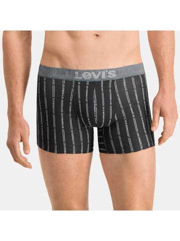 Levi´s Boxershorts LEVIS Men Giftbox Stripes Boxer Brief 3P in Black / Grey Melange