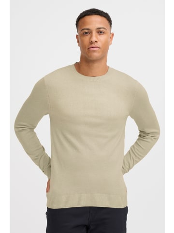 BLEND Strickpullover BHLars 20703347ME Strickpulli mit aufgestickten Ellenbogenpatches in Beige
