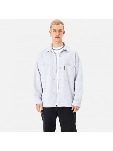 Megaman Hemdjacke Oversize Fit Übergangsjacke in Grau