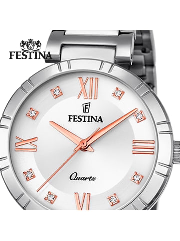 Festina Analog-Armbanduhr Festina Mademoiselle silber mittel (ca. 33mm)