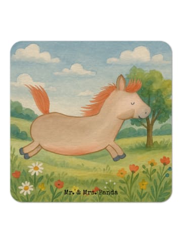 Mr. & Mrs. Panda gläseruntersetzer Pferd Springen Design ohne Sp... in Weiß