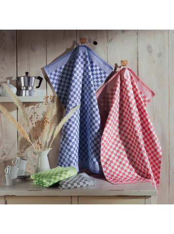 Erwin Müller Baumwolle, Jacquard Geschirrtuch 10er-Pack in blau