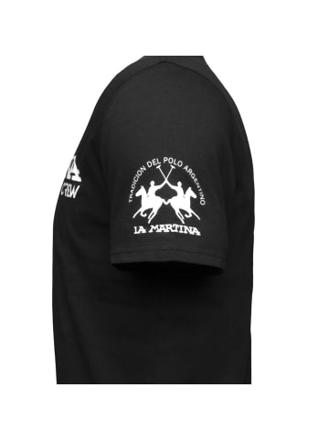 La Martina T-Shirt XMR313 XT in schwarz