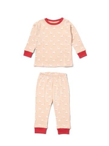 Little Green Radicals Pyjama aus Bio-Baumwolle in Hafermehl