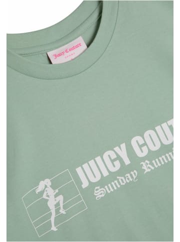 Juicy Couture Juicy Couture THE RUNNER GIRLFRIEND T-SHIRT in greyed jade